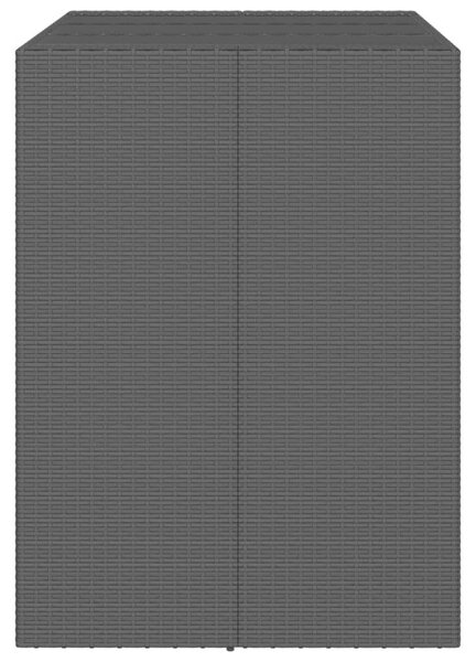 Kertbútor - Bárasztal - Polyrattan - 105x80x110cm