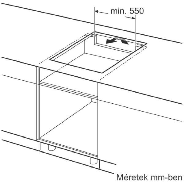 Bosch PUE64KBB5E Indukciós üvegkerámia főzőlap, Serie4, 60cm ,TouchSelect, QuickStart, Fekete