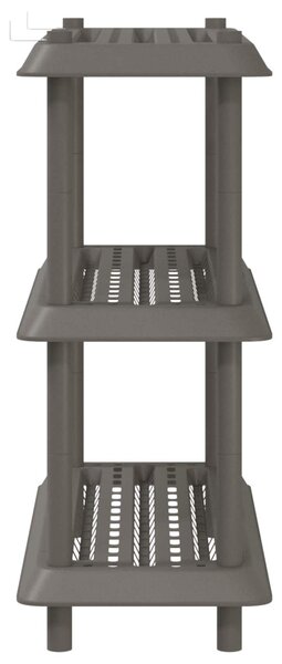 Polc egység 3 szint 100 x 40 x 96 cm PP Világosszürke