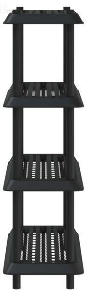 Polc egység 4 szint 100 x 40 x 136,5 cm PP Antracitszürke