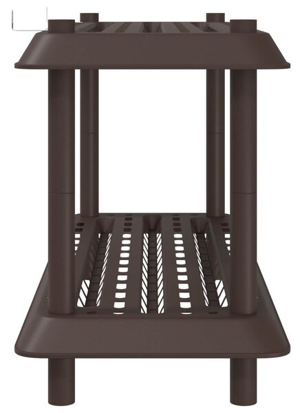 Polc egység 2 szint 100 x 40 x 55,5 cm PP Barna