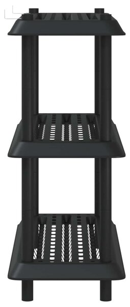 Polc egység 3 szint 100 x 40 x 96 cm PP Antracitszürke
