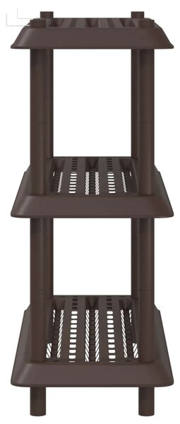 Polc egység 3 szint 100 x 40 x 96 cm PP Barna