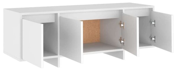 Fehér TV Szekrény - Forgácslap - 120x30x40,5 cm