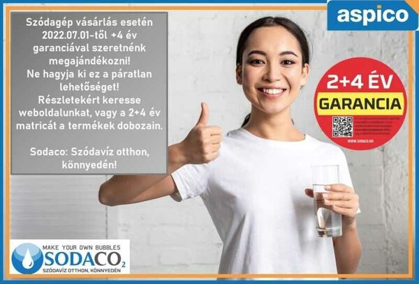 SodaCo R100R Royal Szódagép, Piros