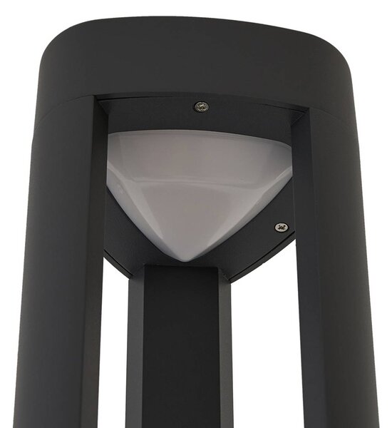 Lucande LED kültéri világítás Pirron, 230 cm, antracit, IP65, Fekete, Alumínium, Modern