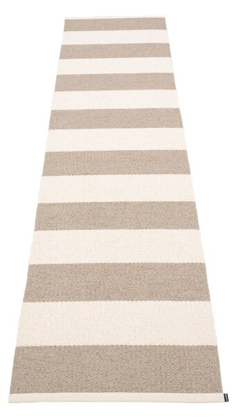 Bézs-krémszínű kültéri-beltéri futószőnyeg 70x300 cm Bob Mud Vanilla – Pappelina