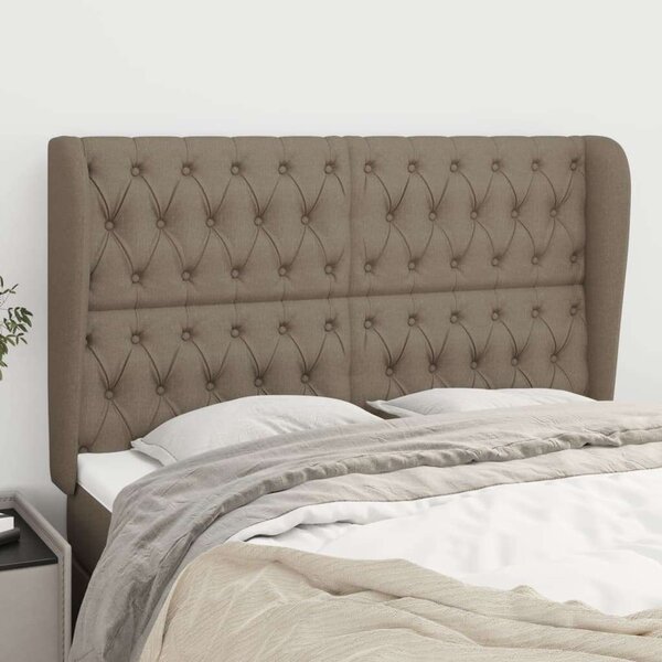 Elegáns Szövet Fejtámla Szárnyakkal - 147x23x118/128 cm