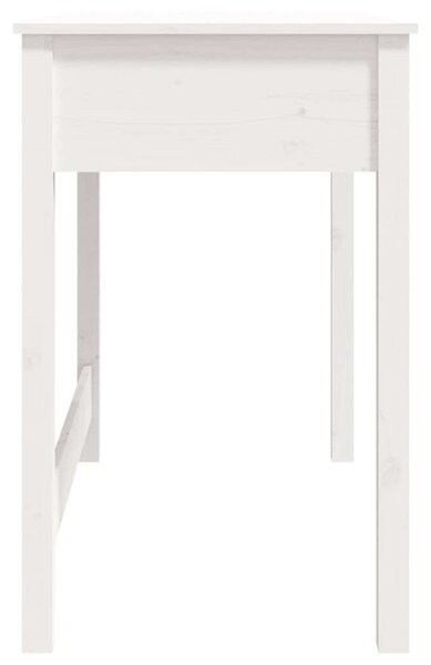 Fenyőfa Íróasztal - Fehér - 100x50x78 cm