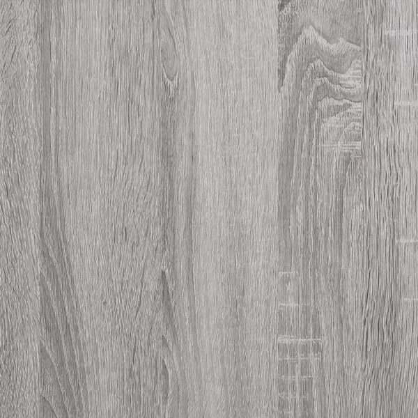 Szürke sonoma színű szerelt fa sarokasztal 200 x 50 x 76 cm