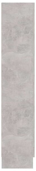 Betonszürke forgácslap vitrinszekrény 82,5 x 30,5 x 150 cm