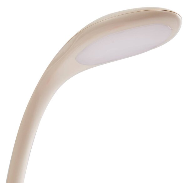 Lindby LED asztali lámpa Haas, bézs, műanyag,CCT,magasság39cm, dimmelhető, Krém / borostyánsárga, Gyermekszoba, Műanyag, Fiatalos életstílus