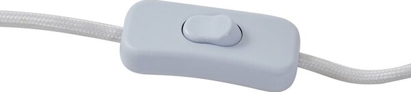 Lindby Hubi asztali lámpa, fehér, üveg, Ø 22 cm, gomba formájú, Fehér / opál, Nappali / Étkező, Üveg, Modern