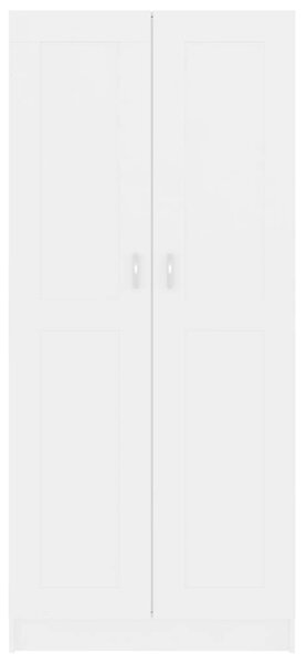 Fehér forgácslap könyvszekrény 82,5 x 30,5 x 185,5 cm