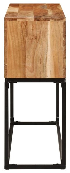 Akácfa Tálalóasztal - Ipari Stílus - 120x30x75 cm