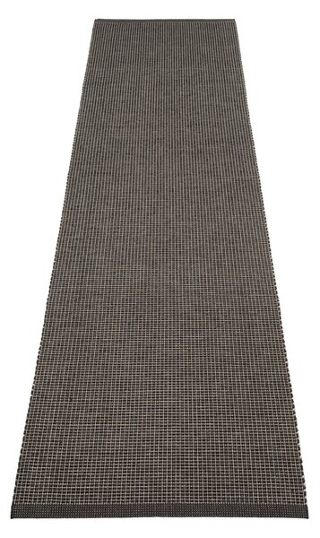 Antracitszürke kültéri-beltéri futószőnyeg 70x300 cm Emm Black Linen – Pappelina