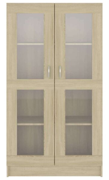VidaXL vitrinszekrény 82,5x30,5x150 cm, sonoma-tölgy , forgácslap