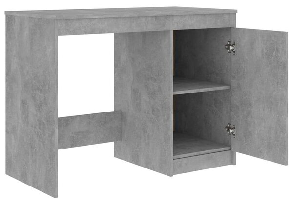 Modern Íróasztal - Betonszürke - 140x50x76 cm