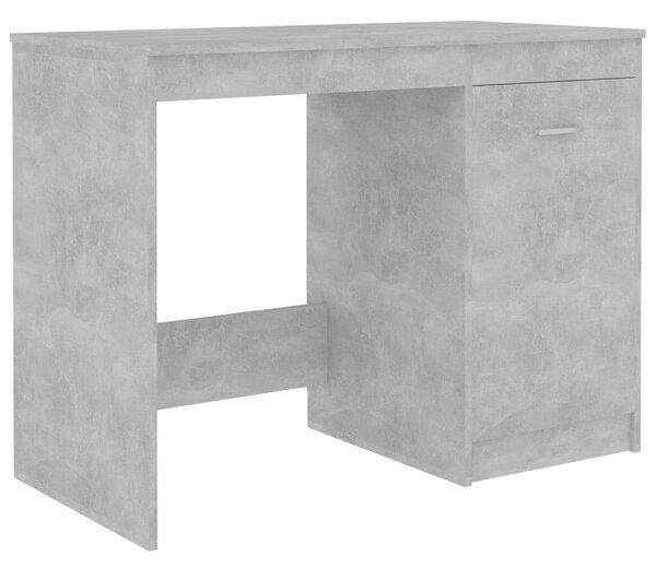 Modern Íróasztal - Betonszürke - 140x50x76 cm