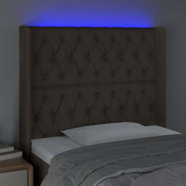 HomeComfort LED Fejtámla - Bézs Szövet - 103x16x118/128cm