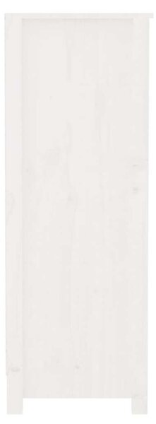 VIDAXL Fehér Fenyőfa Könyvespolc - 80x35x97 cm