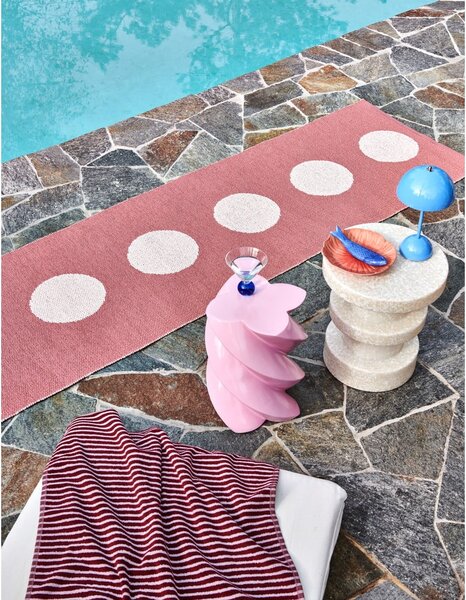 Világospiros kültéri-beltéri szőnyeg 70x120 cm Vera Pop Blush – Pappelina
