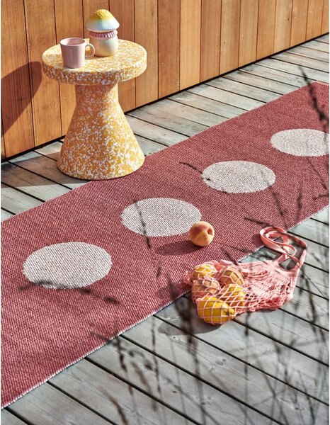 Világospiros kültéri-beltéri szőnyeg 70x120 cm Vera Pop Blush – Pappelina