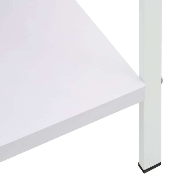 VidaXL 5 szintes fehér szerelt fa könyvespolc 60 x 27,6 x 158,5 cm