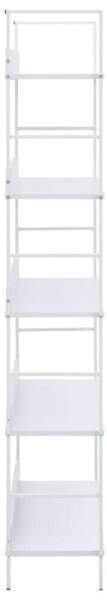 VidaXL 5 szintes fehér szerelt fa könyvespolc 60 x 27,6 x 158,5 cm