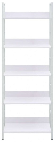 VidaXL 5 szintes fehér szerelt fa könyvespolc 60 x 27,6 x 158,5 cm