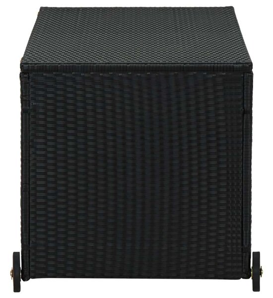Kerti Tárolóláda - Polyrattan - Fekete - 120x65x61 cm