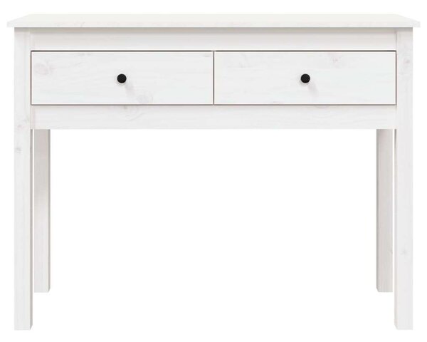 Fehér tömör fenyőfa tálalóasztal 100 x 35 x 75 cm