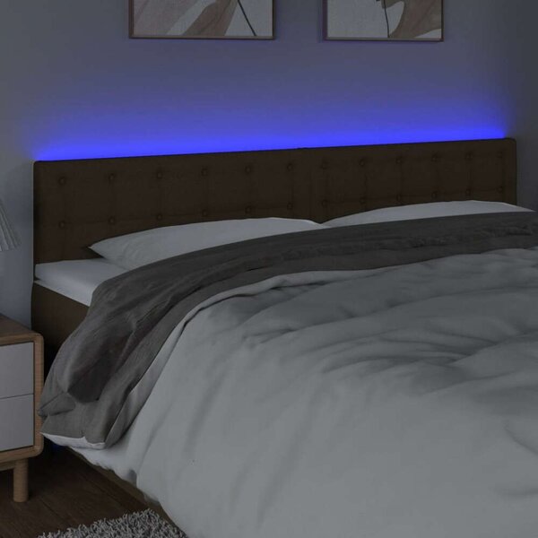 LED-es Fejtámla - Sötétbarna - 200x5x78/88cm