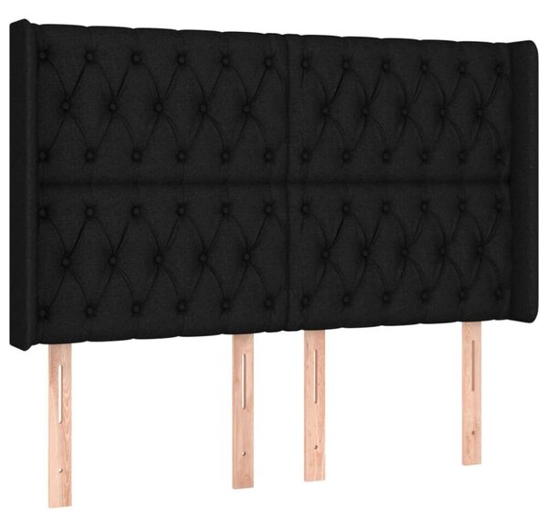 LED-es Fejtámla - Fekete Szövet - 147x16x118/128cm