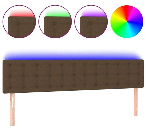 LED-es Fejtámla - Sötétbarna - 200x5x78/88cm