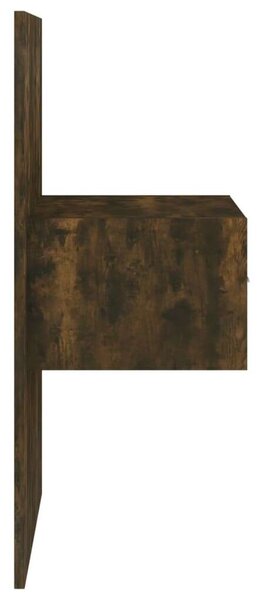 Modern Ágyfejtámla Szekrényekkel - Füstös Tölgy - 240cm