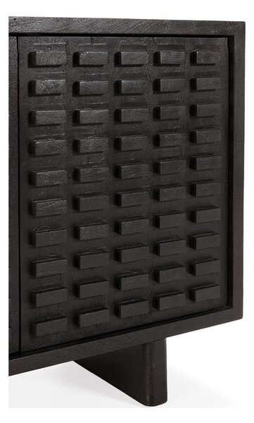 Fekete mangófa komód 200x80x40 cm Inaya – MOME