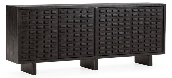 Fekete mangófa komód 200x80x40 cm Inaya – MOME