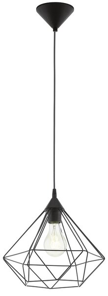 Tarbes - 1 izzós függeszték lámpa, fekete, E27 1x60W - EGLO-94188