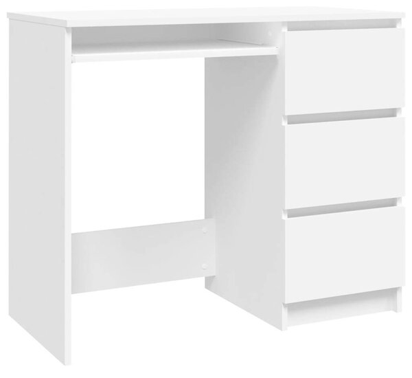 VidaXL forgácslap íróasztal 90 x 45 x 76 cm, fehér