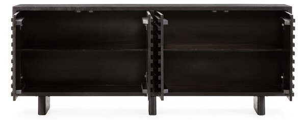 Fekete mangófa komód 200x80x40 cm Inaya – MOME