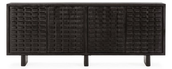 Fekete mangófa komód 200x80x40 cm Inaya – MOME