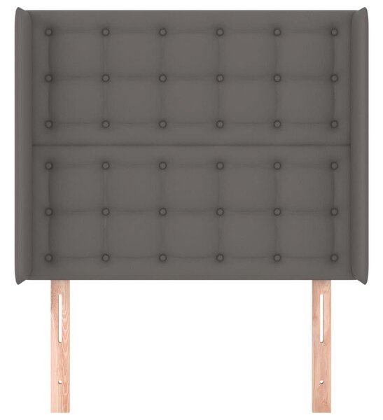 Homely - Szárnyas Ágyfejtámla - Műbőr - 103x16x118/128cm