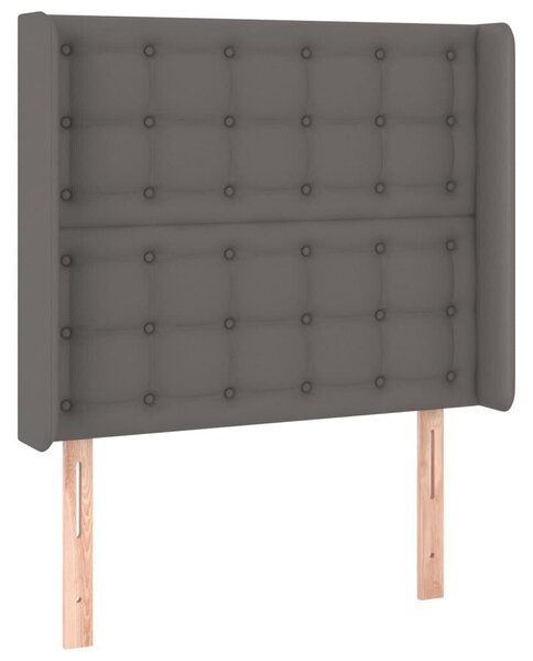 Homely - Szárnyas Ágyfejtámla - Műbőr - 103x16x118/128cm
