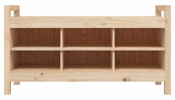 VidaXL tömör fenyőfa előszoba pad 110 x 40 x 60 cm