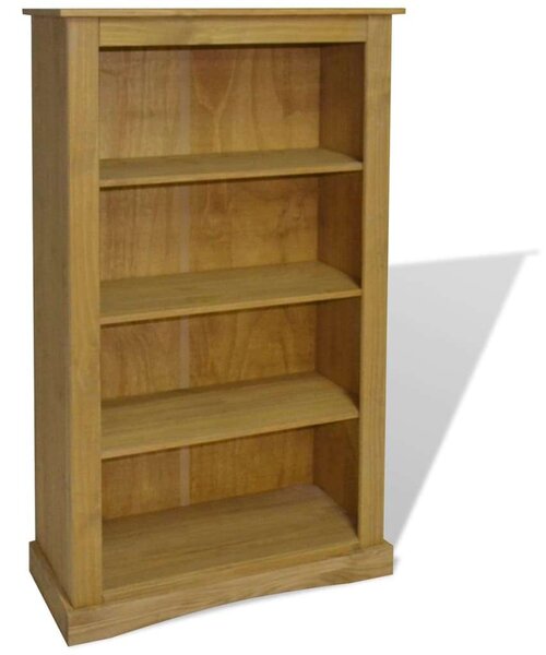 Corona Mexikói Fenyőfa Könyvespolc - 4 Polc - 81x29x150 cm