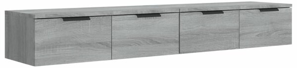 2 db szürke sonoma szerelt fa fali szekrény 68 x 30 x 20 cm