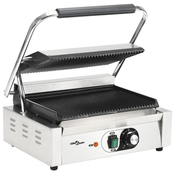 VidaXL bordás kontaktgrill 2200 W 43 x 30,5 x 20 cm