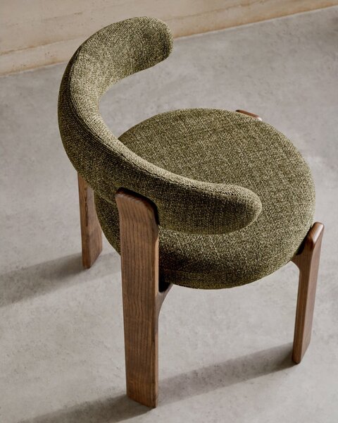 Khaki-barna kőrisfa étkezőszék Granite – Kave Home