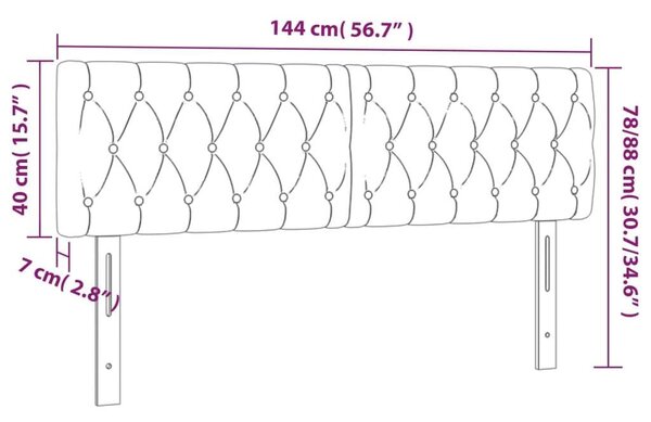 LED-es Fejtámla - Töpszín - 144cm